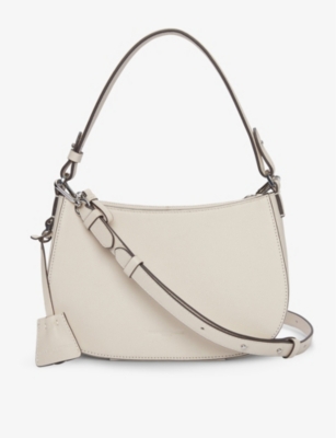THE WHITE COMPANY: Adjustable and removeable-strap leather crossbody bag