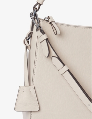 Shop The White Company S  Slouchy Hobo-shape Leather Bag In Almond