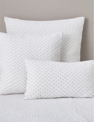 THE WHITE COMPANY: Brittany small rectangular cotton-voile cushion