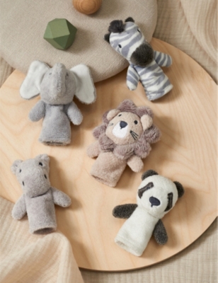 THE LITTLE WHITE COMPANY: Noah's Ark Woven Finger Puppets
