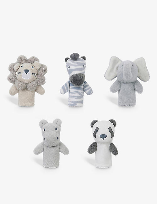THE LITTLE WHITE COMPANY: Noah's Ark recycled-polyester finger puppets