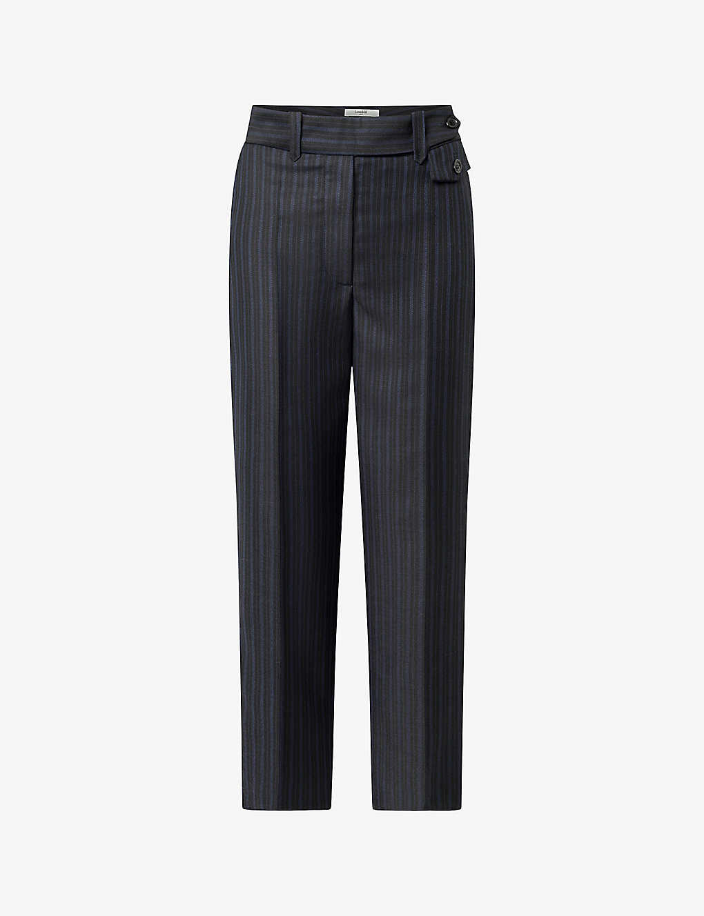 Lovechild Womens Black Coppola Straight-leg High-rise Stretch Woven-twill Trousers