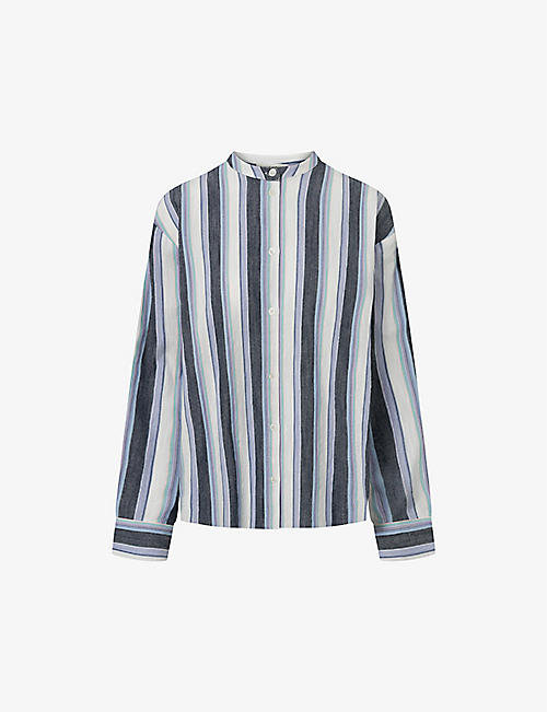 NUE NOTES: Florian striped cotton shirt