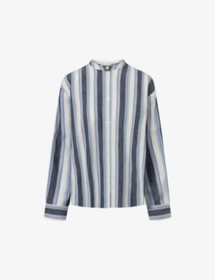 Shop Nue Notes Womensstripe Florian Striped Cotton Shirt In Multi Stripe