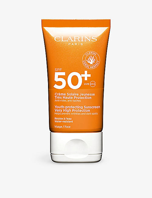 CLARINS: Youth-Protecting very high-protection facial sunscreen SPF 50 150ml