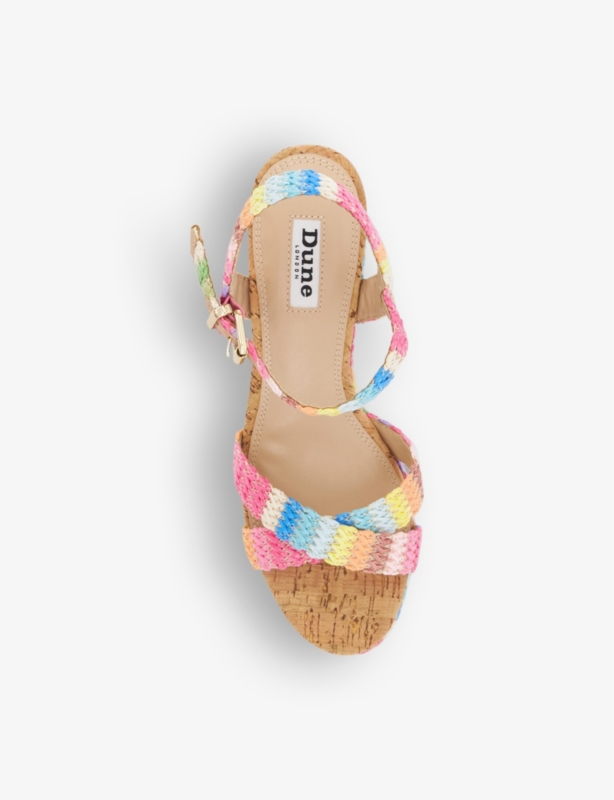 KELISA braided woven wedges