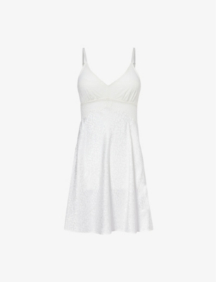 Silk & Lace Chemise in Ivory Or Slate - For Her from The Luxe Company UK