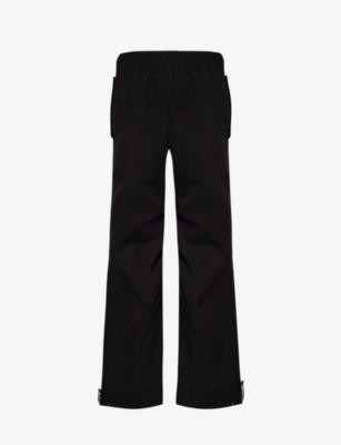 REPRESENT: Brand-embroidered wide-leg cotton-blend trousers