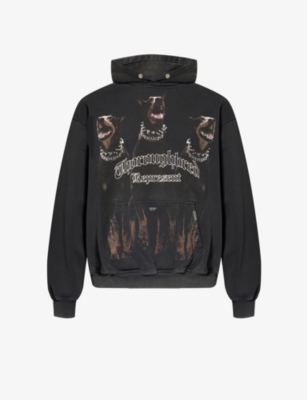 REPRESENT: Thoroughbred graphic-print cotton-jersey hoody