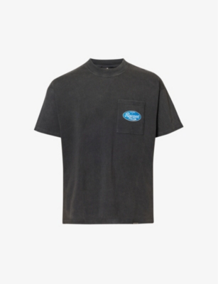 Represent T-shirt In Washed Black