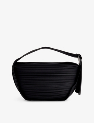 PLEATS PLEASE ISSEY MIYAKE - Half Moon pleated woven shoulder bag