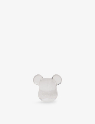 Be@rbrick X Dix Bear Head Resin Ring In Clear