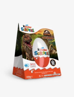 KINDER - Maxi Surprise Jurassic World chocolate egg 220g | Selfridges.com