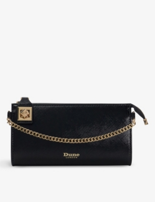 Dune Black-synthetic Koining Woven Chain-wallet Purse
