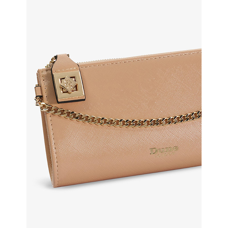 Shop Dune Koining Large Faux-leather Purse In Blush-synthetic