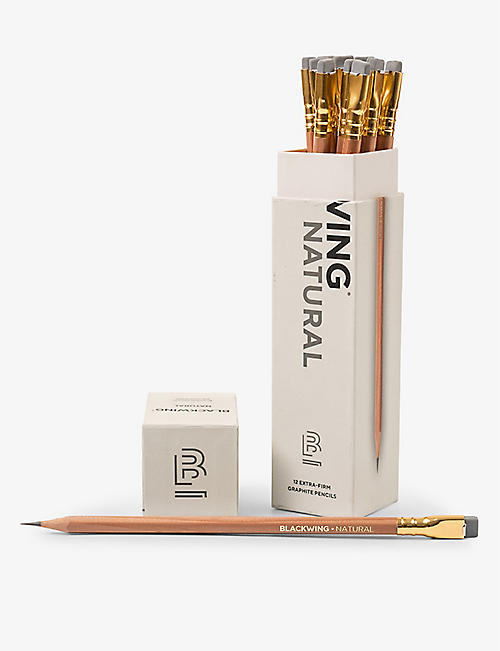 BLACKWING: Wood and graphite extra-firm matte pencils set of 12