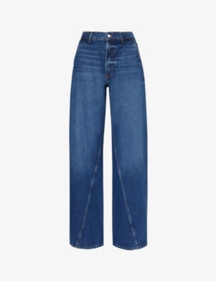 Anine Bing Briley Straight-leg Jeans In Artic Blue