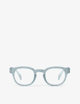 Shop Izipizi Women's Blue #c Round-frame Polycarbonate Reading Glasses