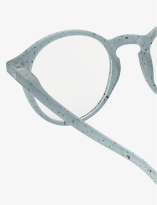 Shop Izipizi Womens Blue #d Round-frame Polycarbonate Reading Glasses