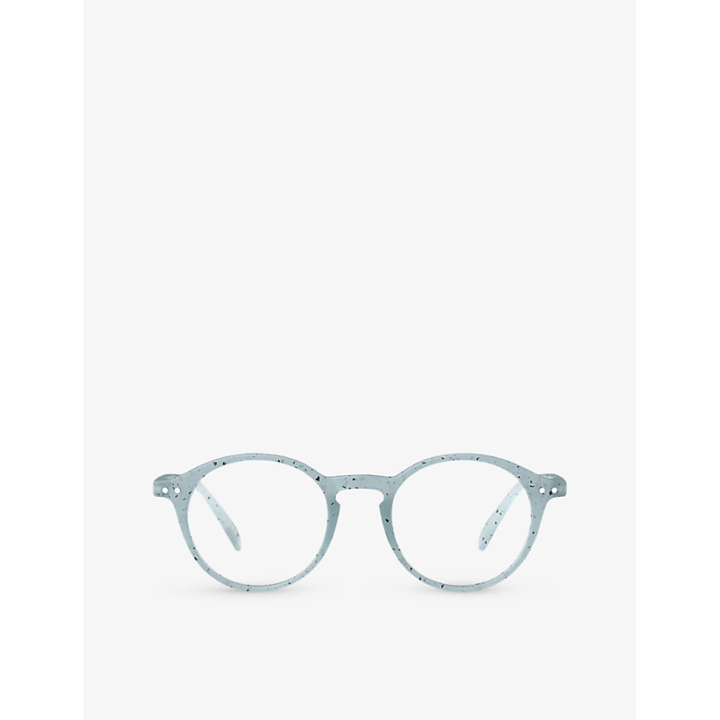 Shop Izipizi #d Round-frame Polycarbonate Reading Glasses In Blue