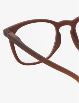 Shop Izipizi Women's Mahogany #e Square-frame Polycarbonate Reading Glasses