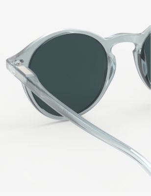 Shop Izipizi Women's Frozen Blue #d Round-frame Polycarbonate Sunglasses
