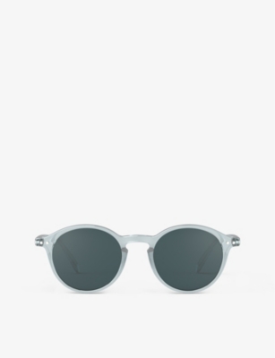 Shop Izipizi Women's Frozen Blue #d Round-frame Polycarbonate Sunglasses