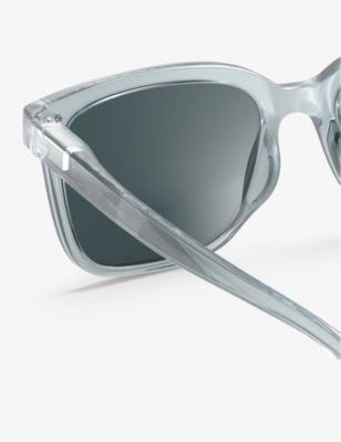 Shop Izipizi Women's Frozen Blue #i Square-frame Polycarbonate Sunglasses