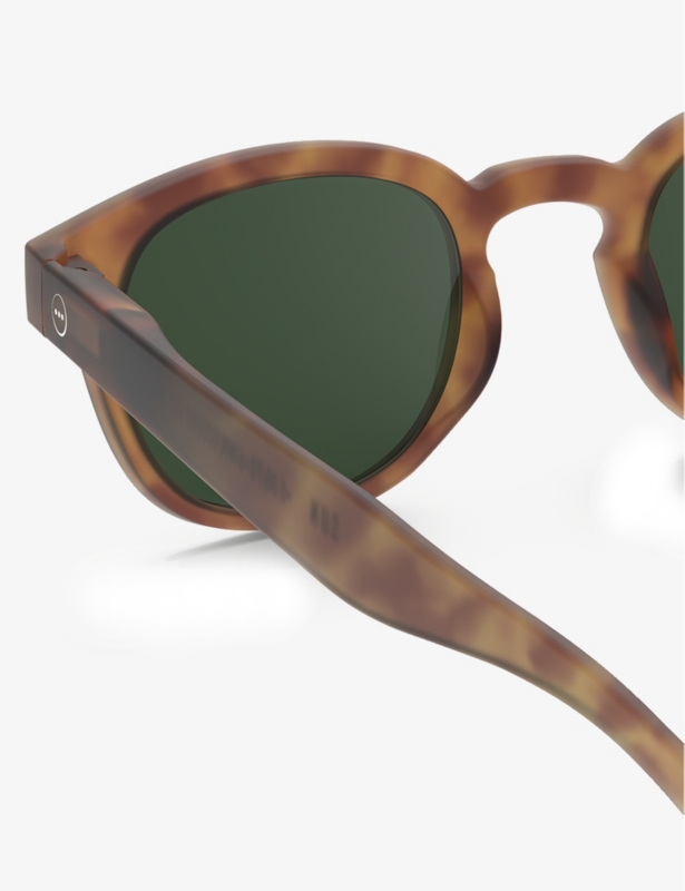 #C square-framed havane sunglasses