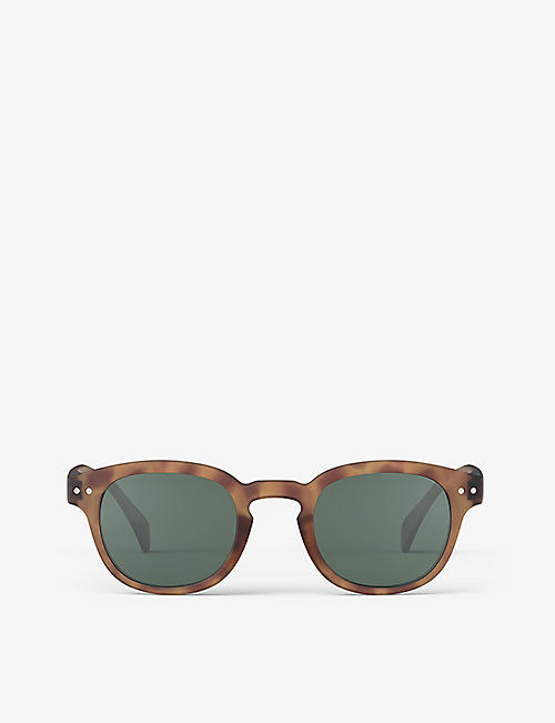 IZIPIZI: #C round-frame polycarbonate sunglasses