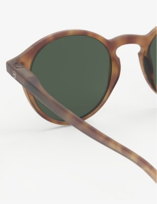 Izipizi Womens #d Round-framed Havane Sunglasses In Havane