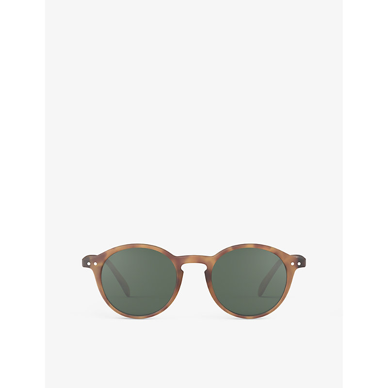 Izipizi Women's Havane #d Round-frame Polycarbonate Sunglasses
