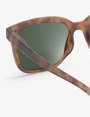 Izipizi Womens #l Square Framed Havane Sunglasses In Havane