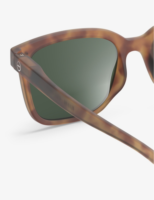 #L square framed havane sunglasses