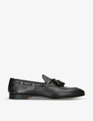 CHURCH'S: Maidstone tassel-embellished leather loafers