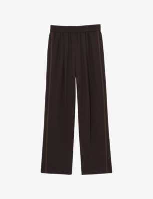 REISS: Remi side-stripe high-rise woven trousers