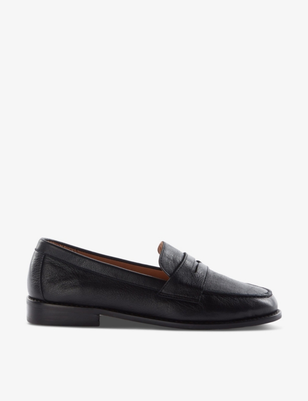 Ginelli leather penny loafer