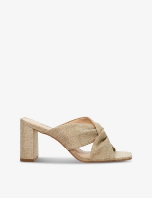 DUNE: Maizing twist-knot woven heeled mules