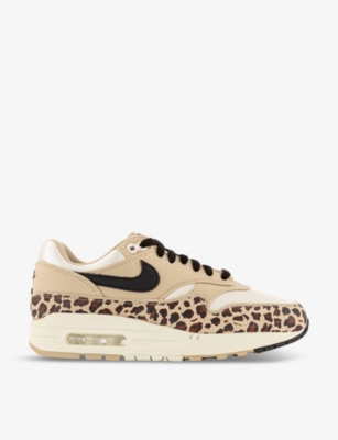 NIKE: Air Max 1 panelled suede mid-top trainers