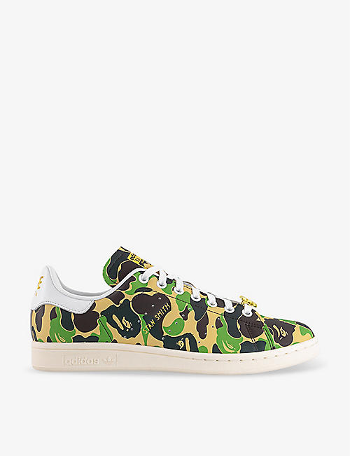 ADIDAS: adidas x BAPE Stan Smith leather low-top trainers