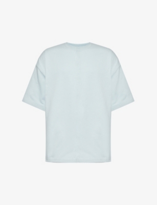 Shop Bottega Veneta Mens River Crewneck Boxy-fit Cotton-jersey T-shirt