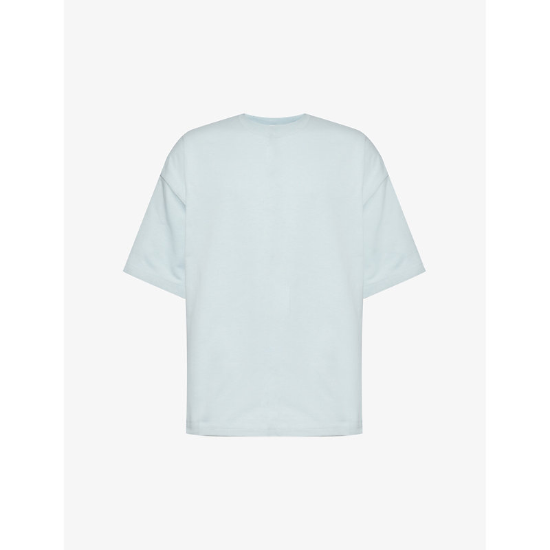 Shop Bottega Veneta Men's River Crewneck Boxy-fit Cotton-jersey T-shirt