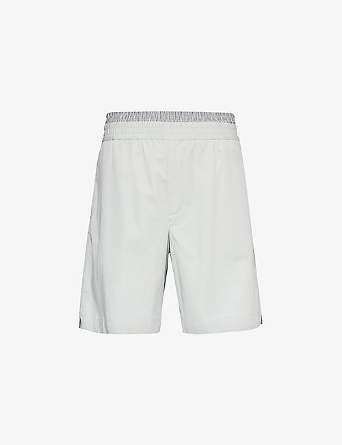 BOTTEGA VENETA: Double-waistband relaxed-fit cotton-twill shorts