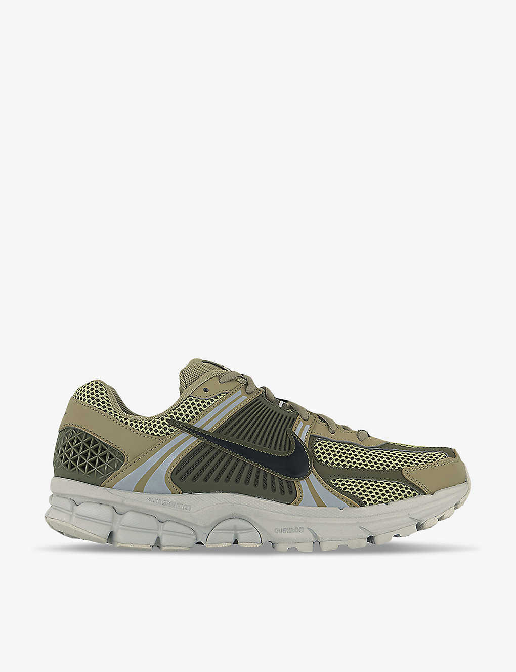 Shop Nike Mens Neutral Olive Black Medi Zoom Vomero 5 Logo-embossed Leather And Mesh Low-top Trainers