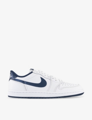 JORDAN: Air Jordan 1 Low panelled leather low-top trainers