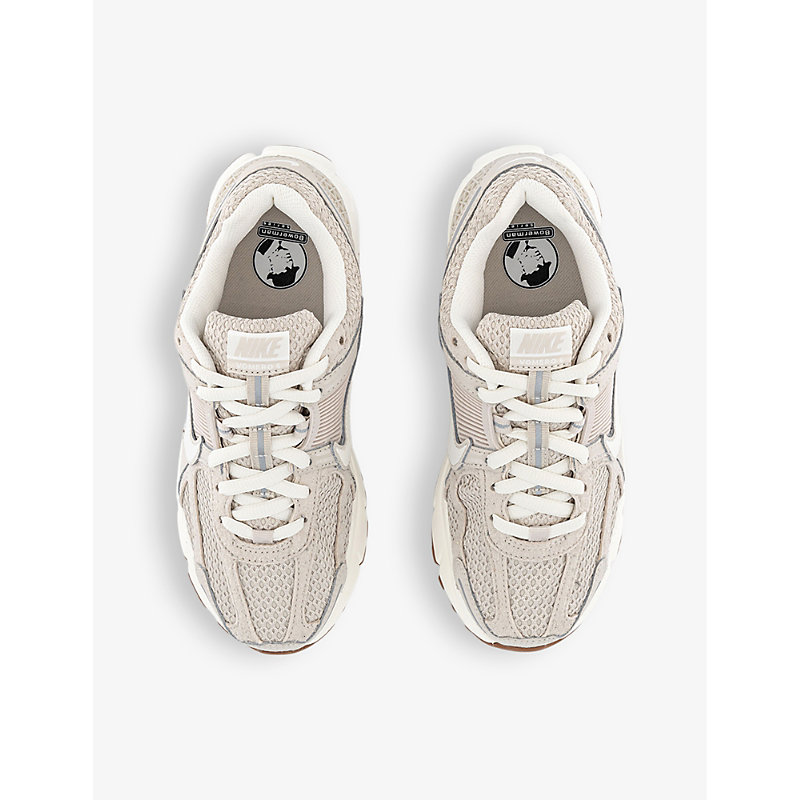 Shop Nike Womens Light Orewood Brown Sail Zoom Vomero 5 Logo-embossed Leather And Mesh Low-top Trainers
