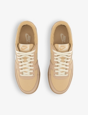 Shop Nike Mens  Terminator Low Leather And Woven Low-top Trainers In Sesame Coconut Milk Sesa