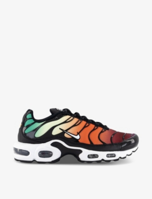 NIKE: Air Max Plus brand-embroidered woven low-top trainers