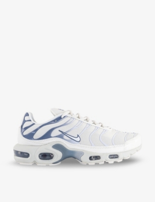 Shop Nike Womens Summit White Ashen Slate Air Max Plus Brand-embellished Woven Low-top Trainers