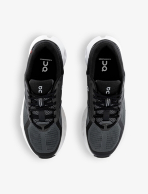 On-running Mens Eclipse Black Cloudrunner 2 Cushioned-sole Mesh Low-top Trainers In Eclipse Black